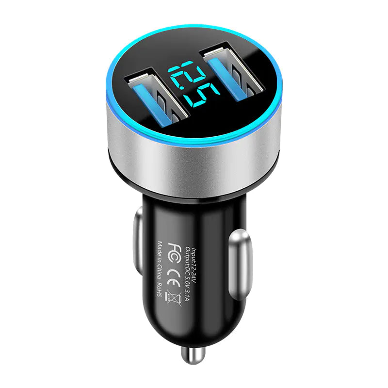 New QC3.0 66W Dual USB Car Charger with Rapid Charging