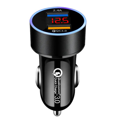 New QC3.0 66W Dual USB Car Charger with Rapid Charging