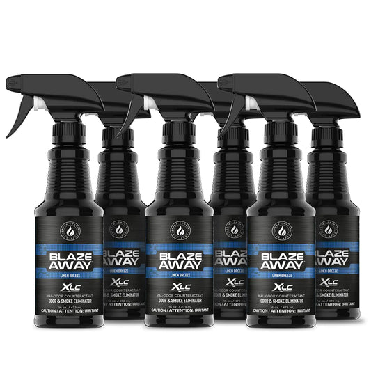 Blaze Away Commercial Air Freshener & Odor Eliminator for Strong Odour - Industrial-Grade Room Spray & Room Deodorizer for Home Car Smoke & Pet Odors - Long-Lasting Odor Absorber Room Fresheners 6 Bottles