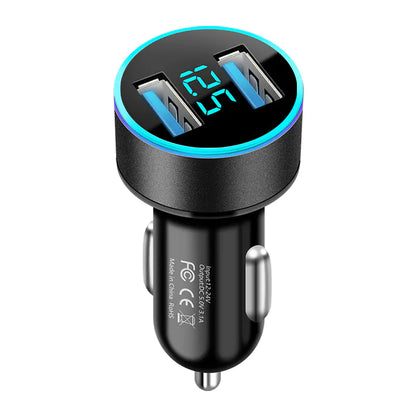 New QC3.0 66W Dual USB Car Charger with Rapid Charging