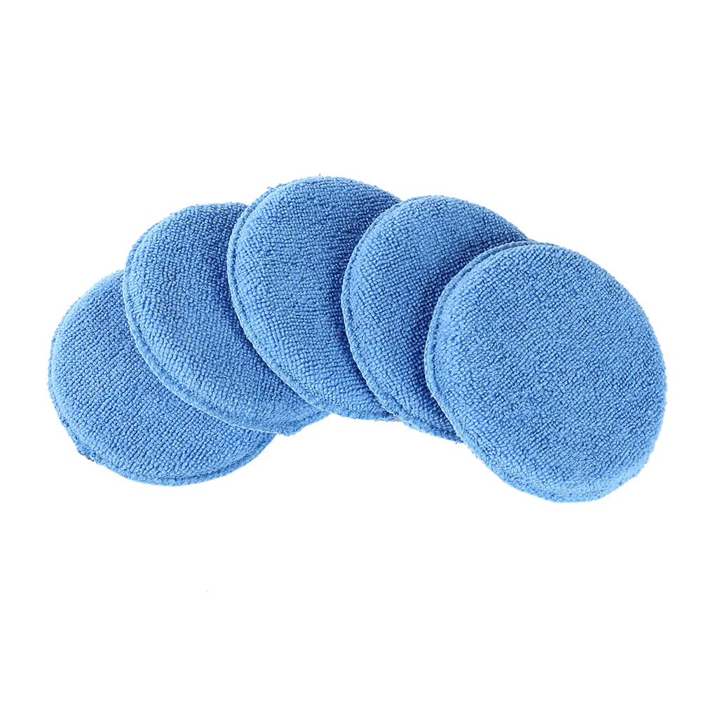 10-Piece Set of 5-Inch Blue Hand Waxed Artifacts Polish Applicators