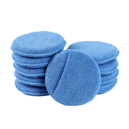 10-Piece Set of 5-Inch Blue Hand Waxed Artifacts Polish Applicators